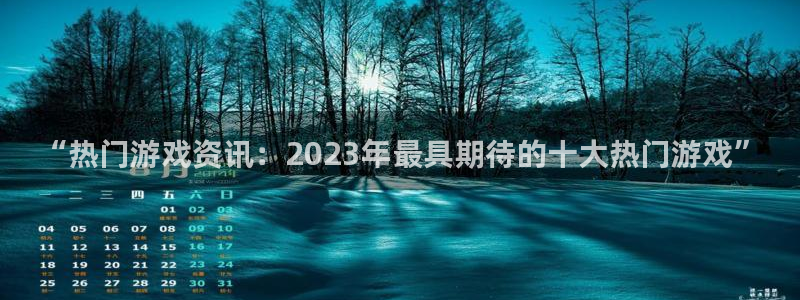 赢咖娱乐注册地址：“热门游戏资讯：2023年最具期待的十大热